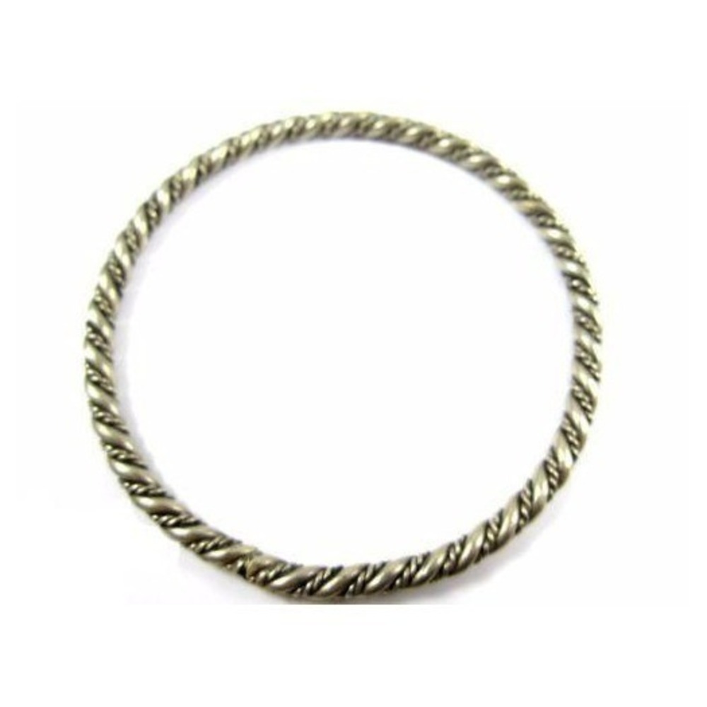 Vintage Braided Style Twisted Beautifully Made Thin Silver Plated‎ Bracelet